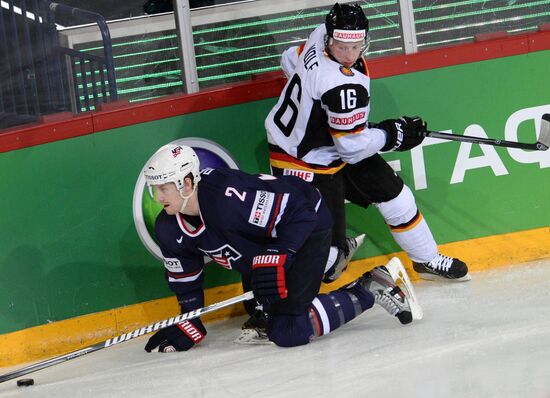 Ice Hockey World Championship. United States vs. Germany