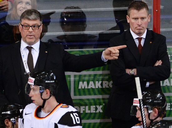 Ice Hockey World Championship. United States vs. Germany