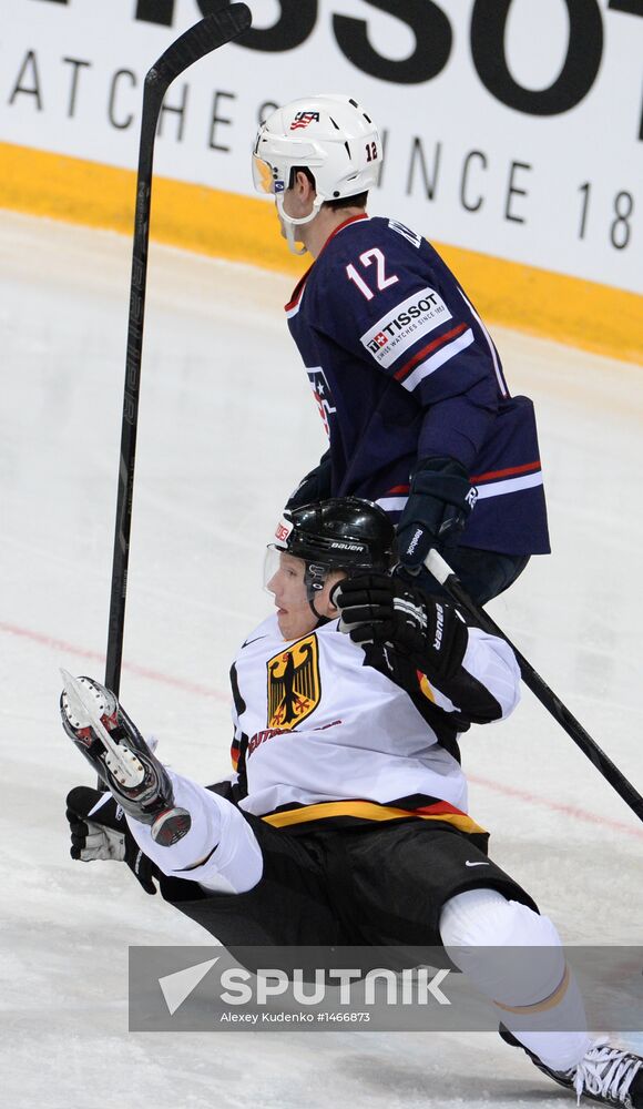 Ice Hockey World Championship. United States vs. Germany