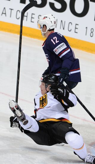 Ice Hockey World Championship. United States vs. Germany