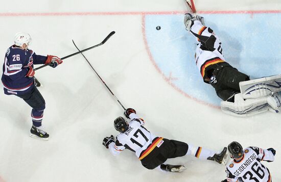 Ice Hockey World Championship. United States vs. Germany