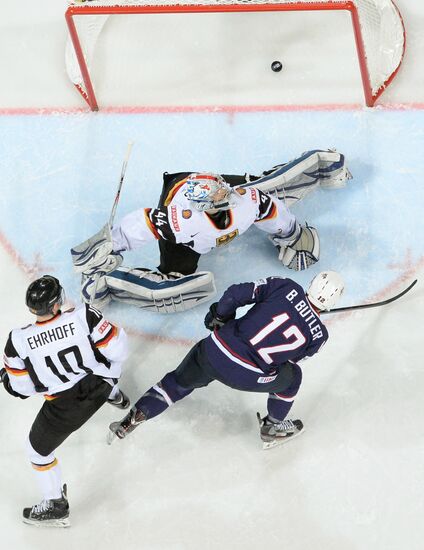 Ice Hockey World Championship. United States vs. Germany