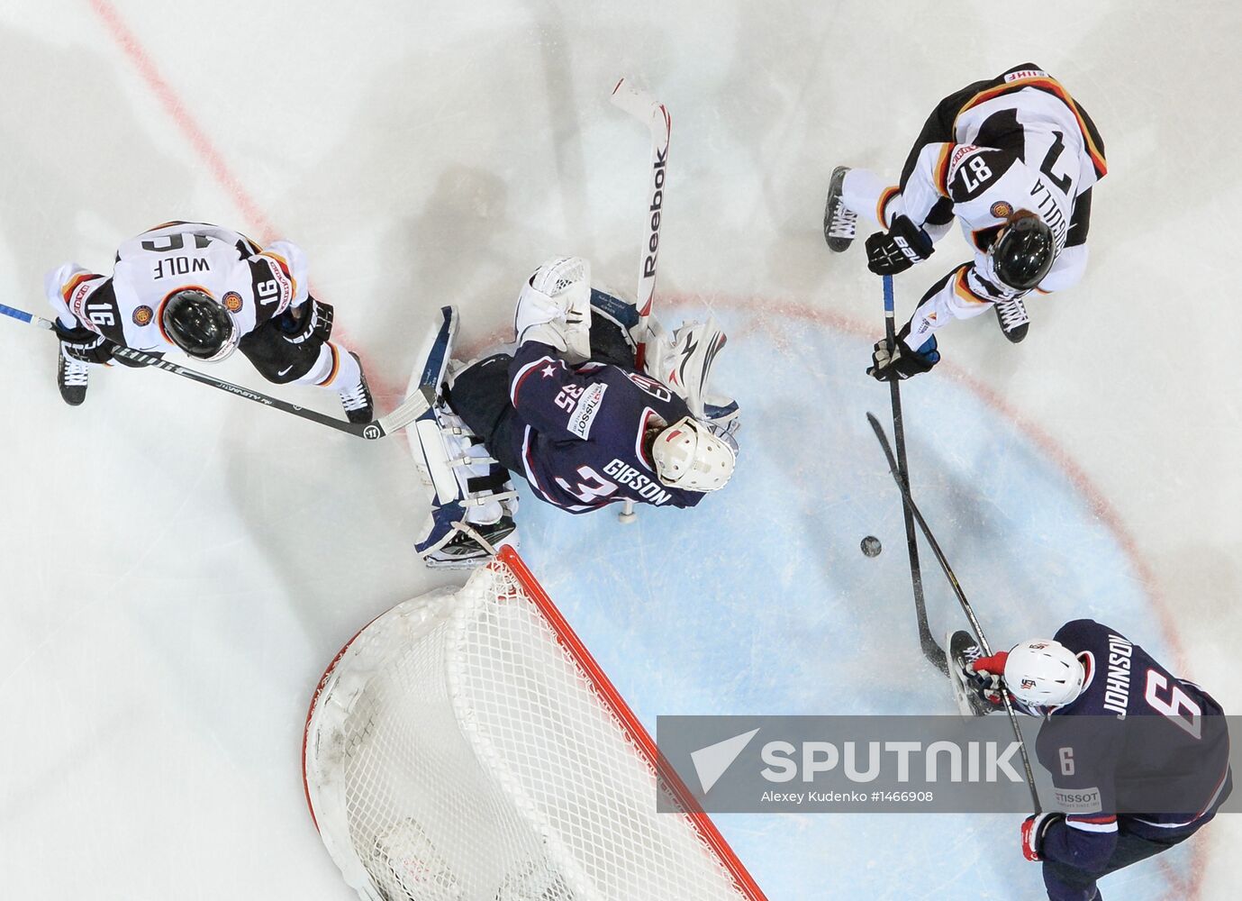 Ice Hockey World Championship. United States vs. Germany
