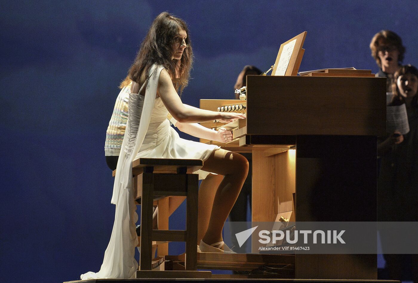 Rehearsal for Bolshoi Theatre organ presentation concert