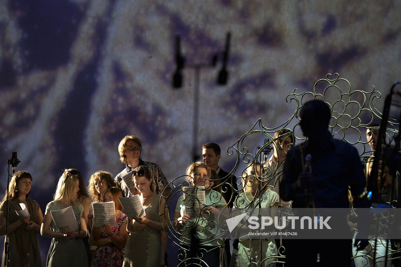 Rehearsal for Bolshoi Theatre organ presentation concert