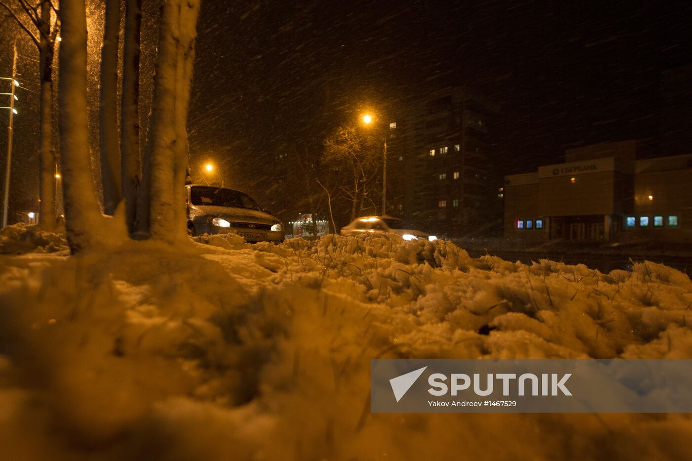 Snowfall instaed of heat in Tyva