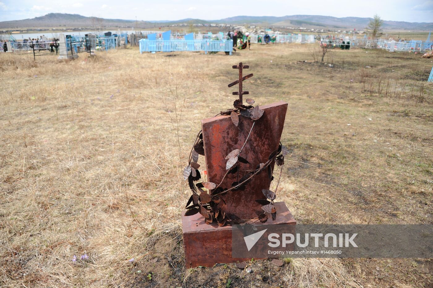 Visiting cemetery on Radonitsa Day