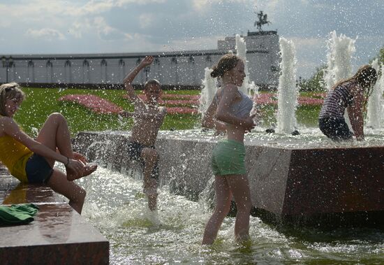 Record heat in Moscow