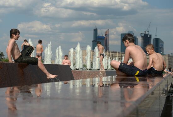 Record heat in Moscow