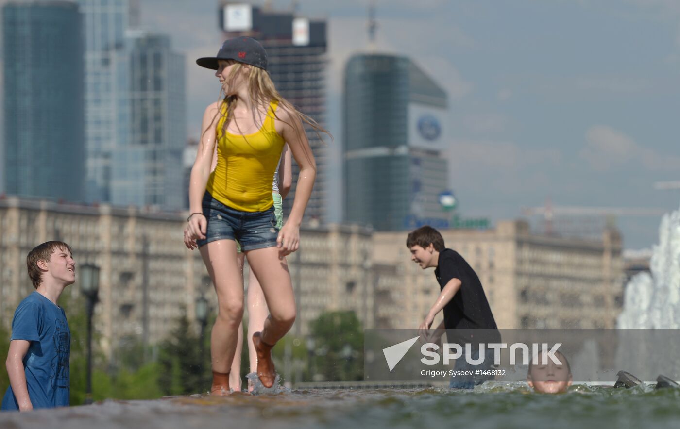 Record heat in Moscow