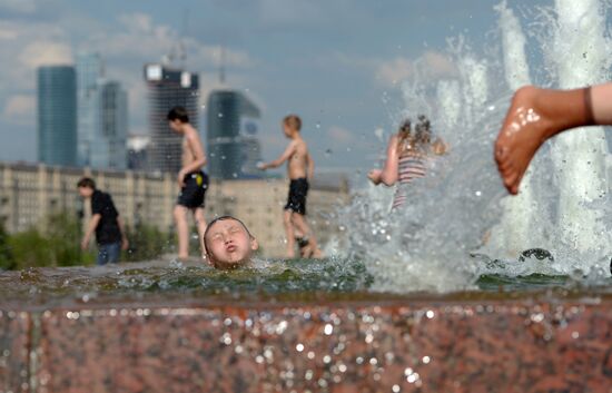 Record heat in Moscow