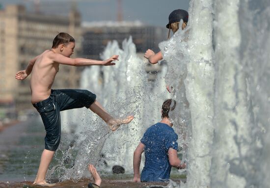 Record heat in Moscow