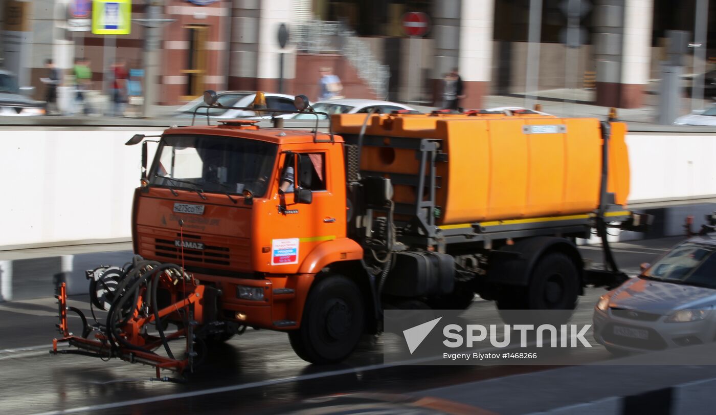 Record heat in Moscow