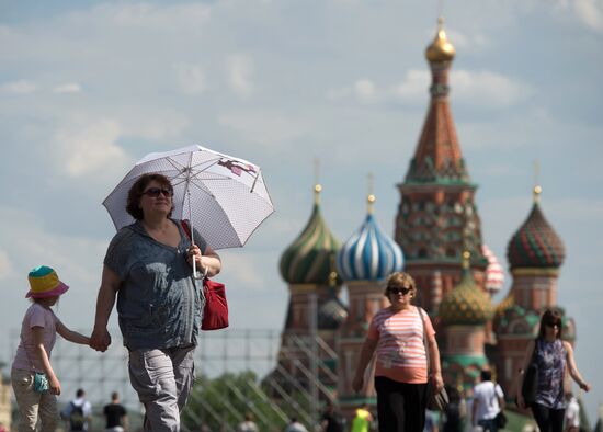 Record heat in Moscow