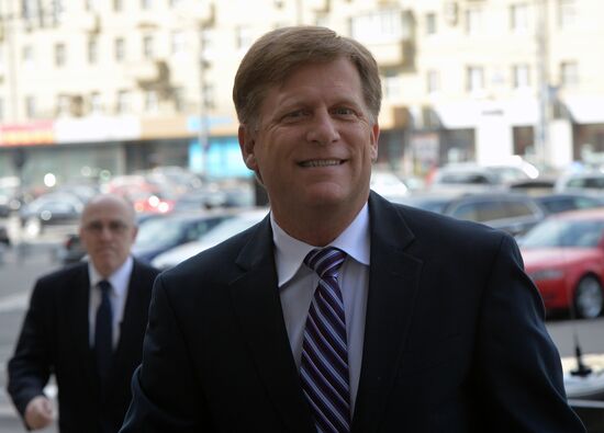 US Ambassador Michael McFaul arrives at Russian Foreign Ministry