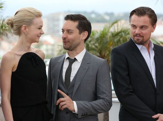Photo call for actors in film The Great Gatsby in Cannes