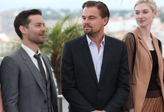 Photo call for actors in film The Great Gatsby in Cannes