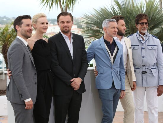 Photo call for actors in film The Great Gatsby in Cannes