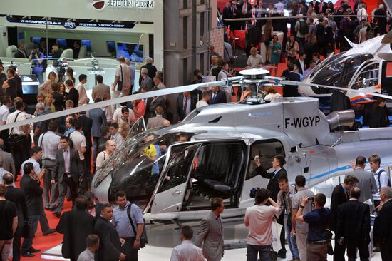 HeliRussia 2013, an exhibition of helicopter industry