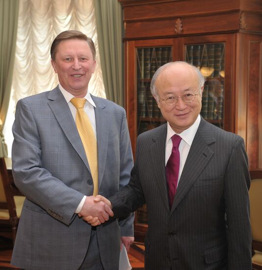 Yukiya Amano meets with Dmitry Rogozin, Sergei Kiriyenko