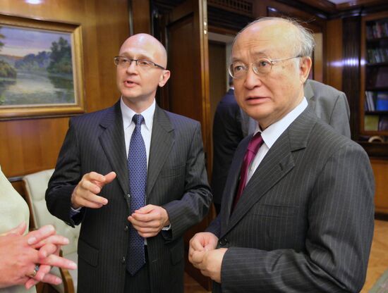 Yukiya Amano meets with Dmitry Rogozin, Sergei Kiriyenko