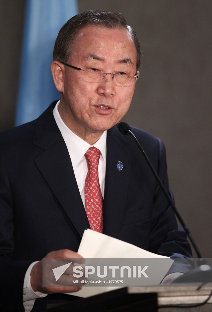 News conference by Ban Ki-moon and Sergey Lavrov