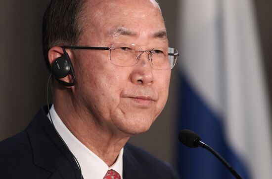 News conference by Ban Ki-moon and Sergey Lavrov