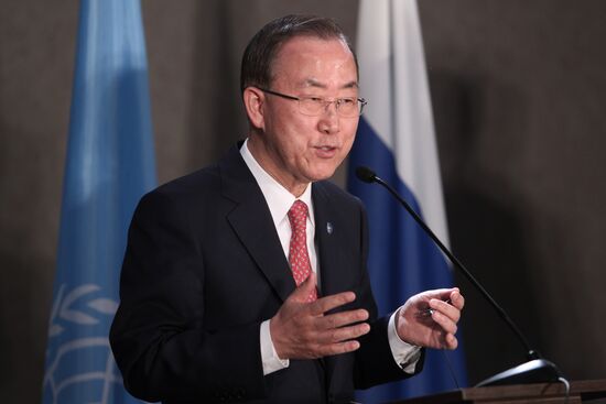 News conference by Ban Ki-moon and Sergey Lavrov