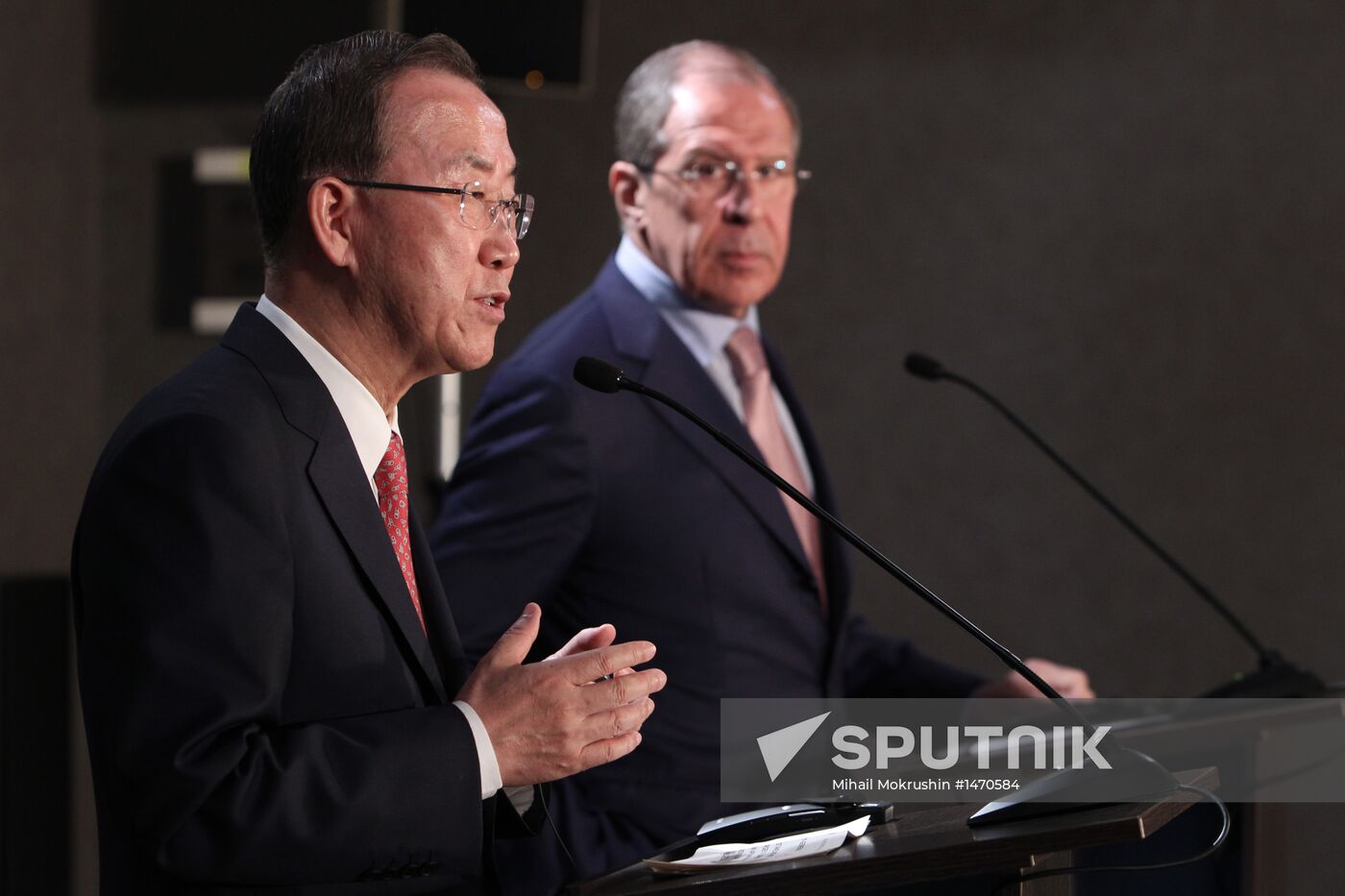 News conference by Ban Ki-moon and Sergey Lavrov