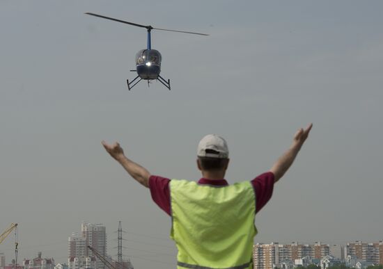 Moscow's first heliport opens