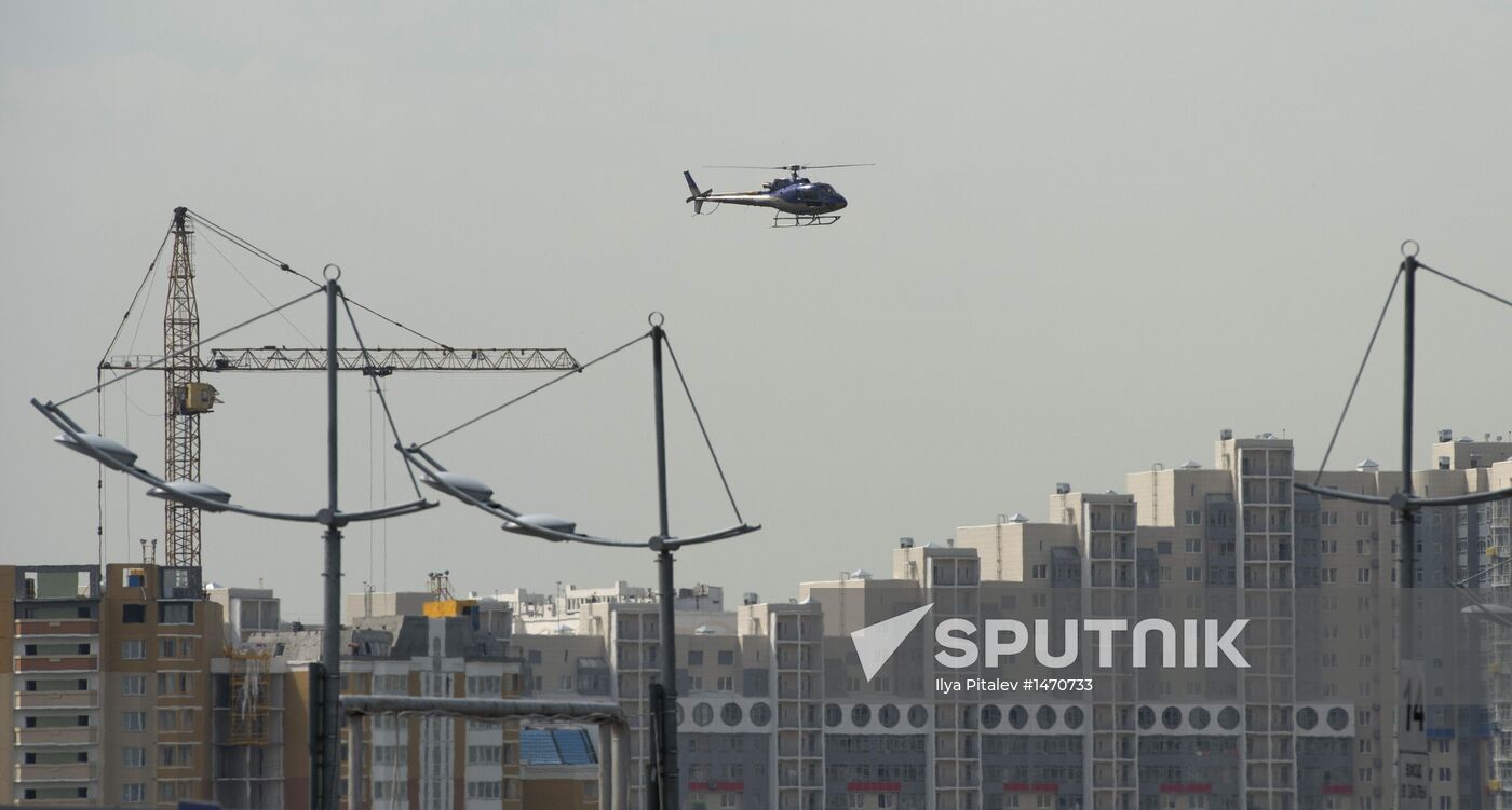 Moscow's first heliport opens