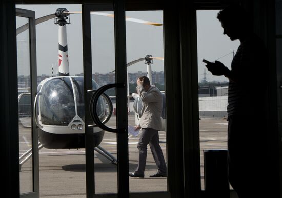 Moscow's first heliport opens