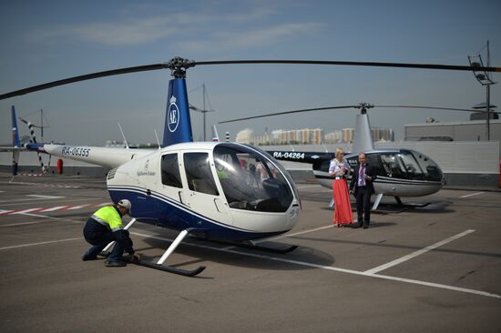 Moscow's first heliport opens