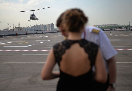Moscow's first heliport opens