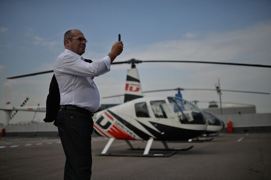 Moscow's first heliport opens