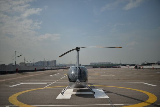 Moscow's first heliport opens