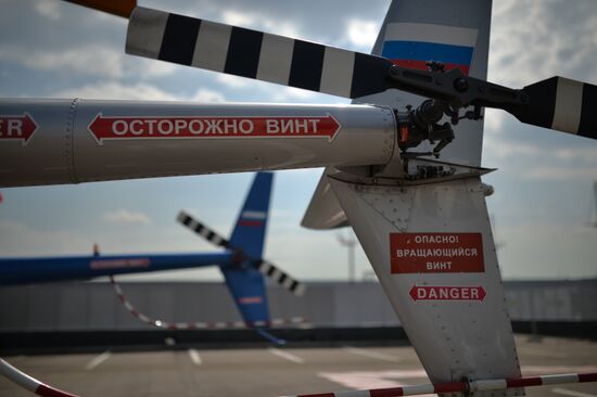 Moscow's first heliport opens