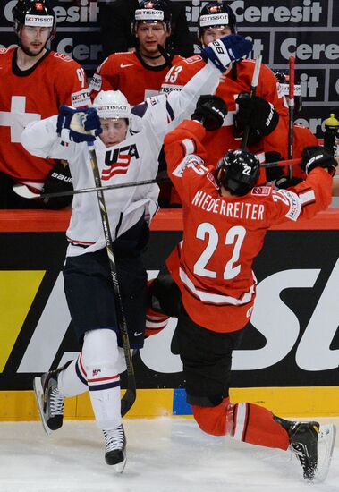 Hockey World Championship. Switzerland vs. United States