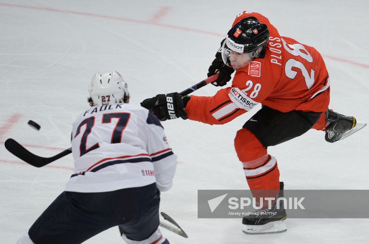 Hockey World Championship. Switzerland vs. United States