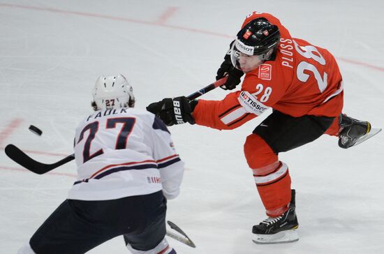 Hockey World Championship. Switzerland vs. United States