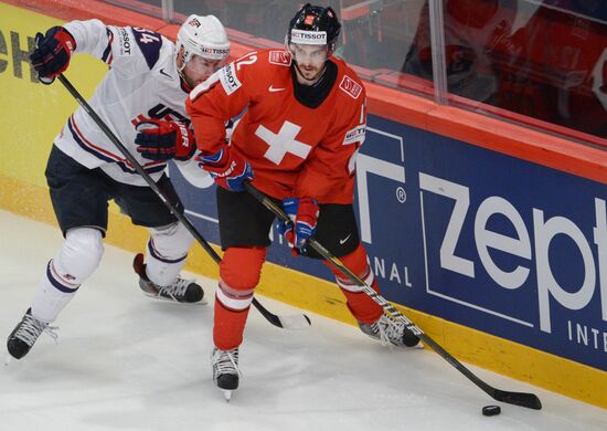 Hockey World Championship. Switzerland vs. United States