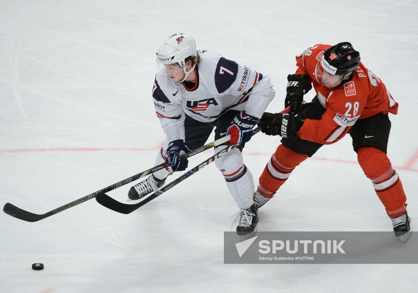 Hockey World Championship. Switzerland vs. United States