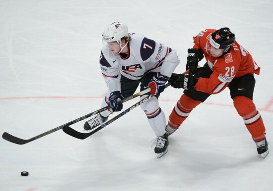 Hockey World Championship. Switzerland vs. United States