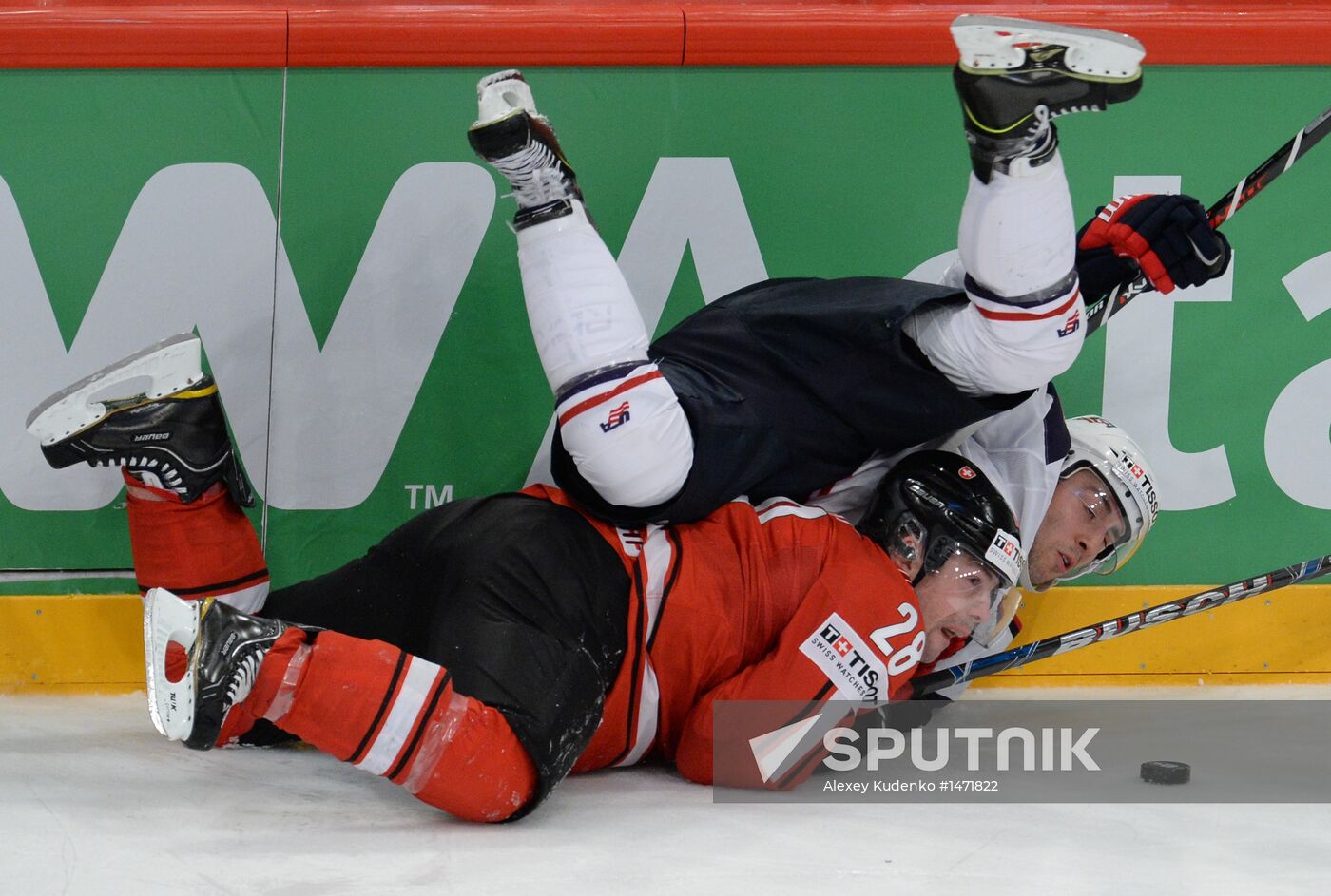 Hockey World Championship. Switzerland vs. United States