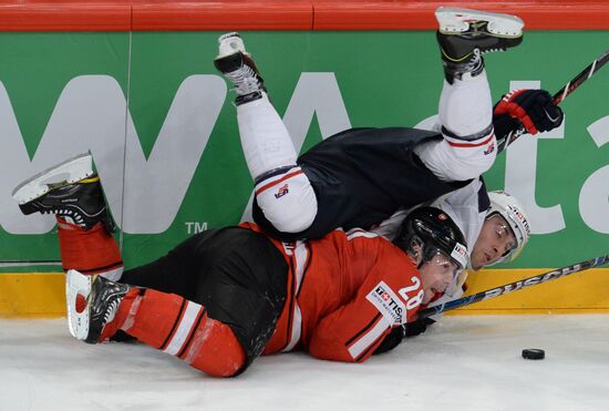 Hockey World Championship. Switzerland vs. United States