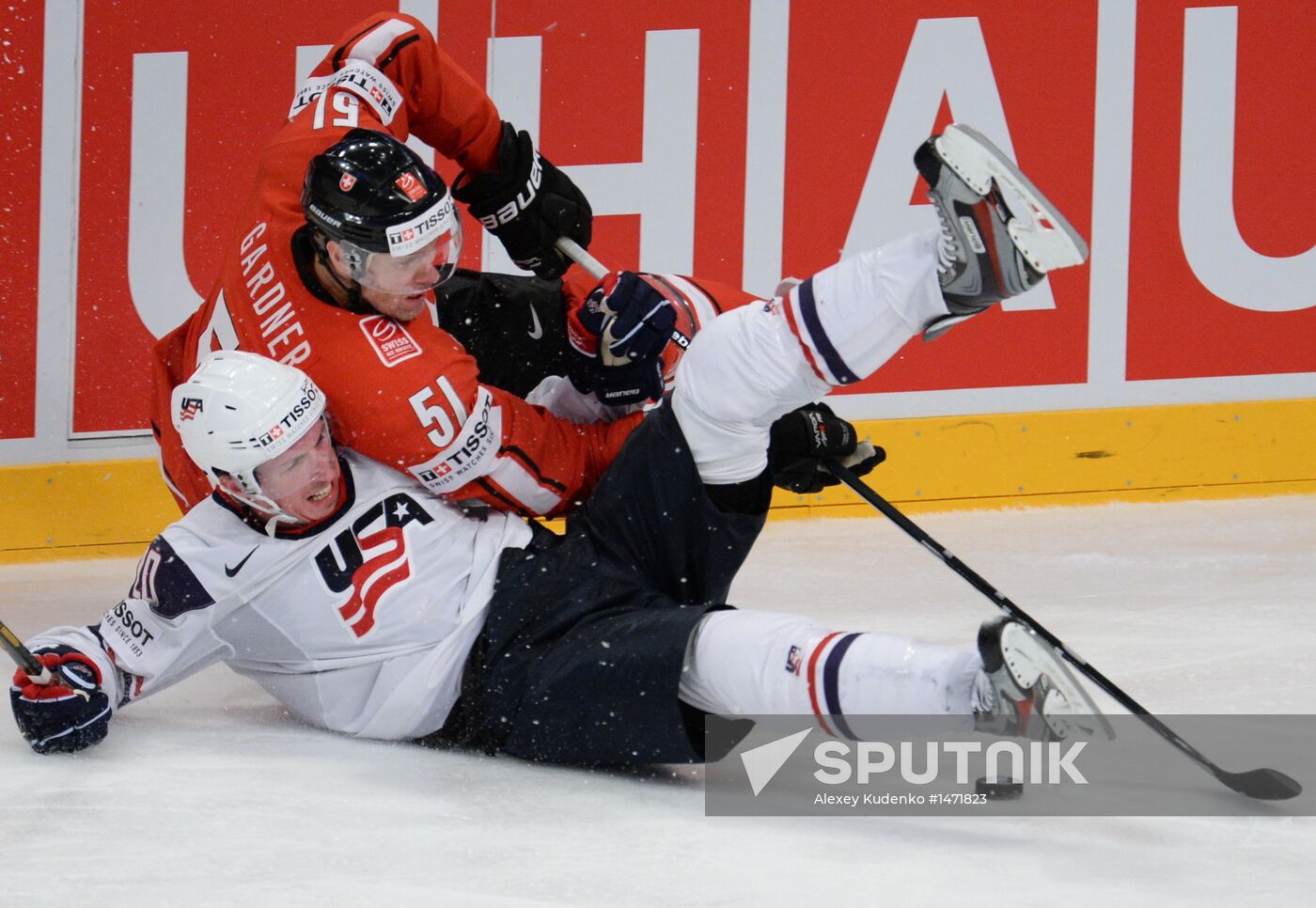 Hockey World Championship. Switzerland vs. United States