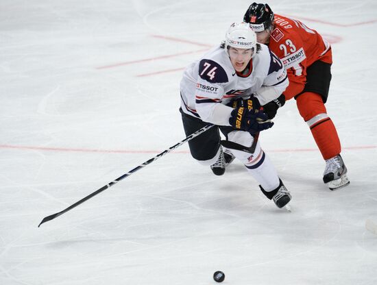 Hockey World Championship. Switzerland vs. United States