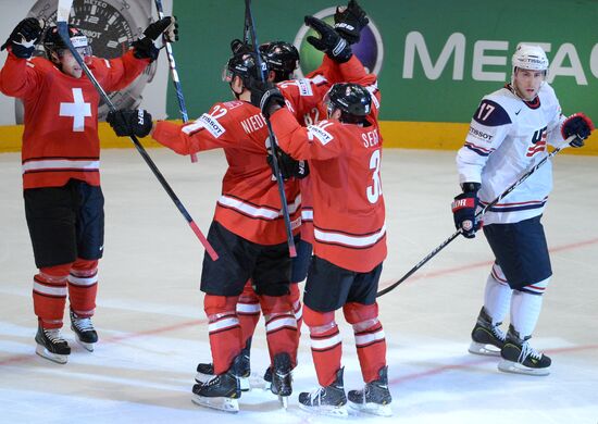 Hockey World Championship. Switzerland vs. United States