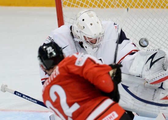 Hockey World Championship. Switzerland vs. United States