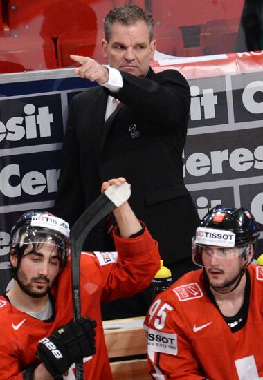 Hockey World Championship. Switzerland vs. United States